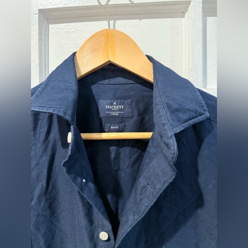 Hackett Men's Dark Blue Shirt Jacket